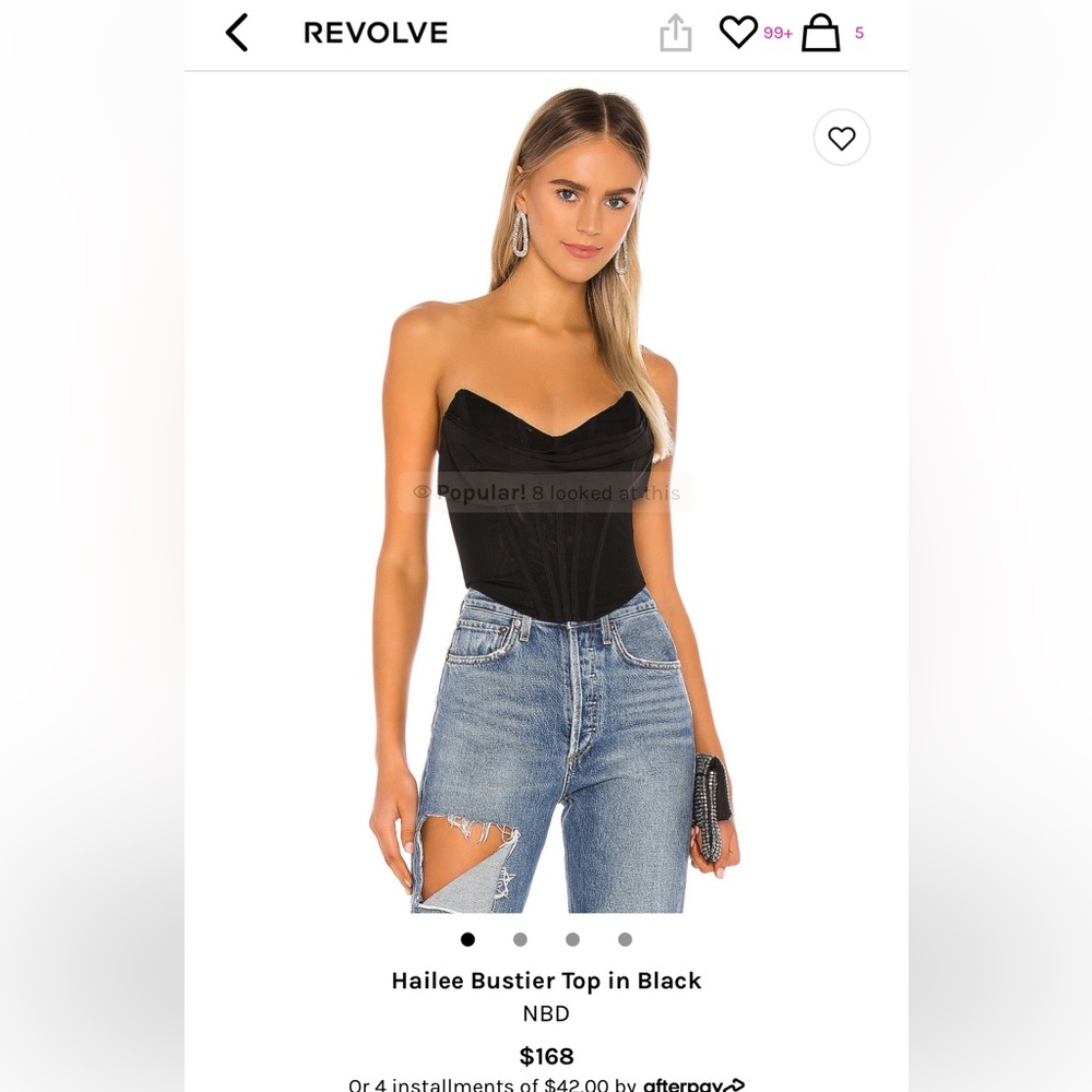 NBD Hailee Bustier Top